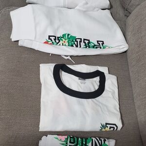 PINK Victoria's Secret White Jacket with Black Accents